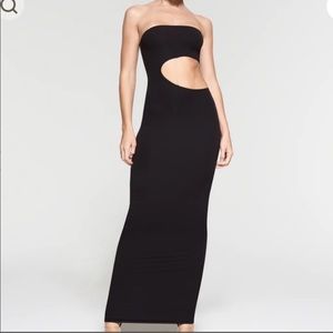 Skims fit everybody CUT OUT LONG DRESS onyx
